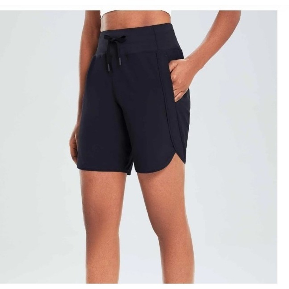 Women’s Black Drawstring Performance Shorts